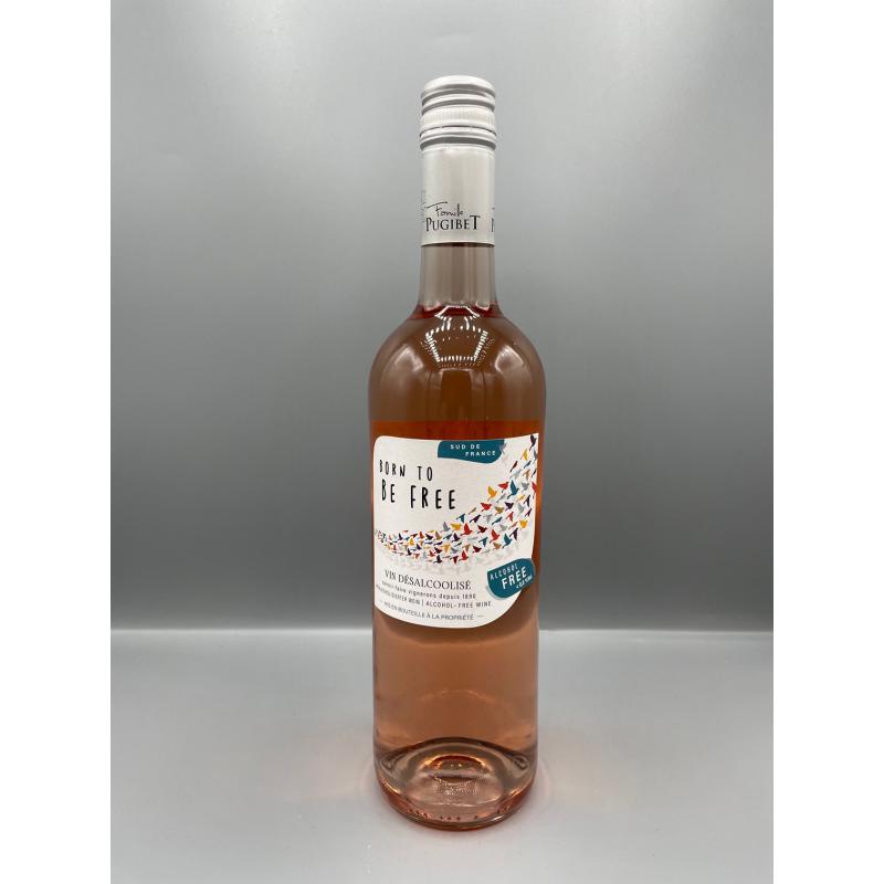 Vin rosé désalcoolisé ''Born to be free'' - Famille Pugibet - 75cl