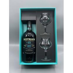 Coffret Botran 15 ans deux verres